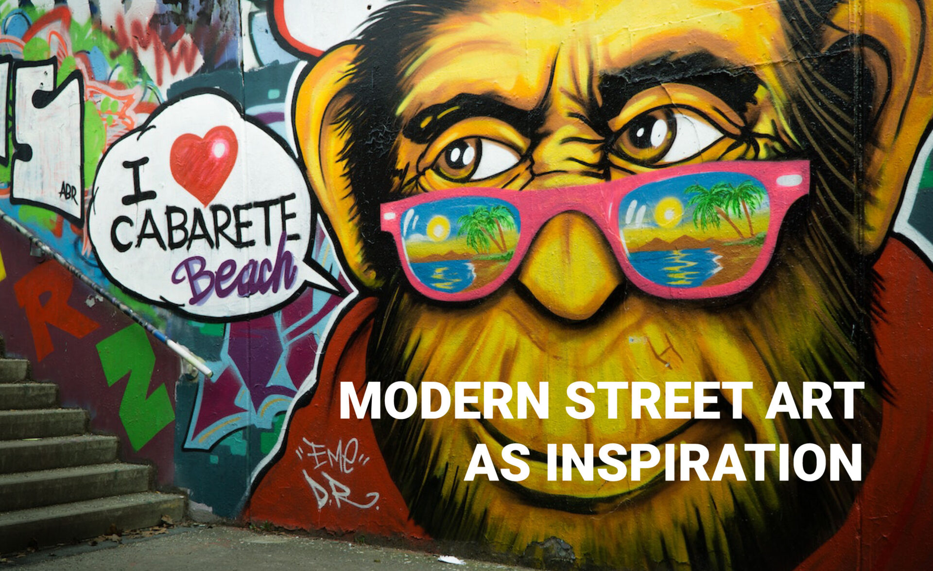 Modern street art is a source of inspiration.